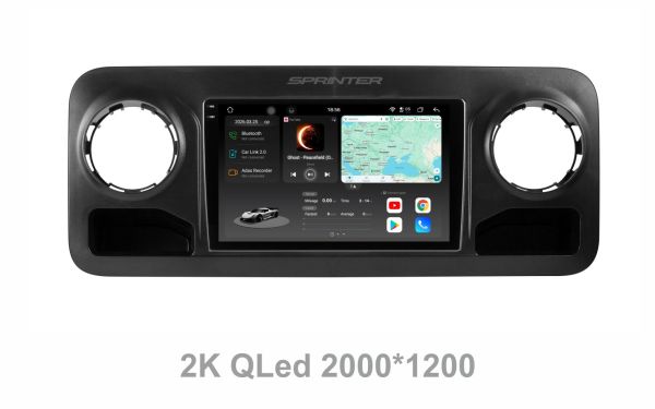 Штатна магнітола Soundbox S8 PRO 2K-8665      8+256GB  для Mercedes Sprinter 2018+ з CarPlay /4G /DSP/360 функція