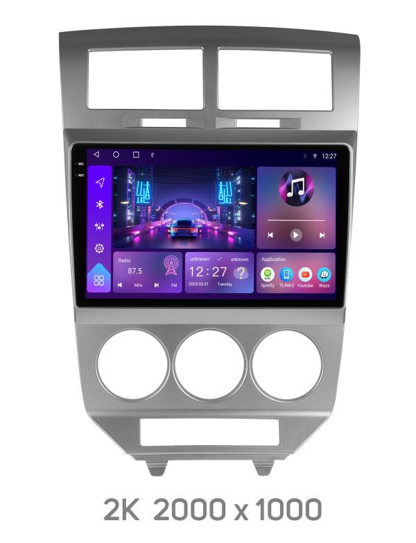 Штатна магнітола Soundbox S-2855 з Craplay та 4G для Dodge Caliber 2007-2012