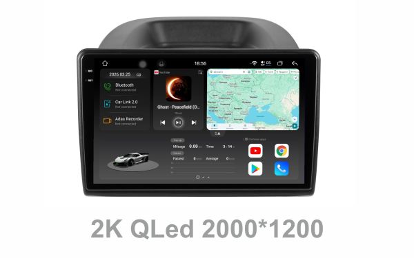 Штатна магнітола Soundbox S8 PRO 2K-9239  для Ford Ecosport 2018+   8+256GB , ADAS , CarPlay , 4G , DSP-DTS 5.1 , круговий огляд 360°