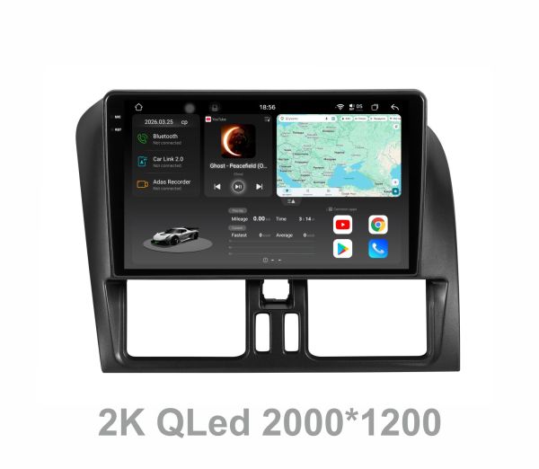 Штатна магнітола Soundbox S8 PRO 2K-1017  для   Volvo XC60 2008-2017  ADAS , CarPlay , 4G , DSP-DTS 5.1 , круговий огляд 360°