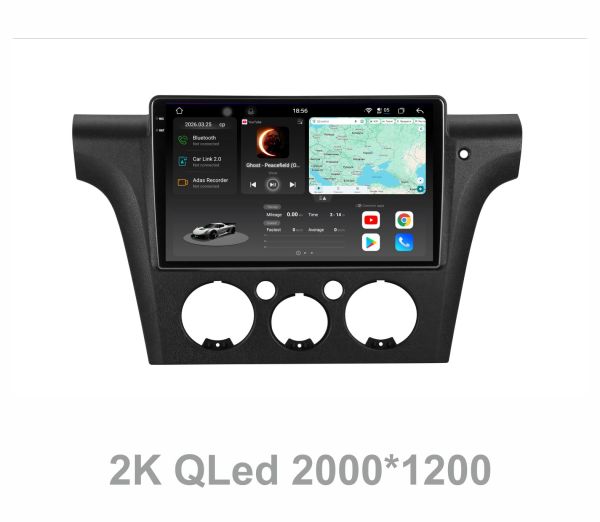 Штатна магнітола Soundbox  S8 PRO 2K-8131  для   Mitsubishi Outlander 2004-2007 Climat  ADAS , CarPlay , 4G , DSP-DTS 5.1 , круговий огляд 360°
