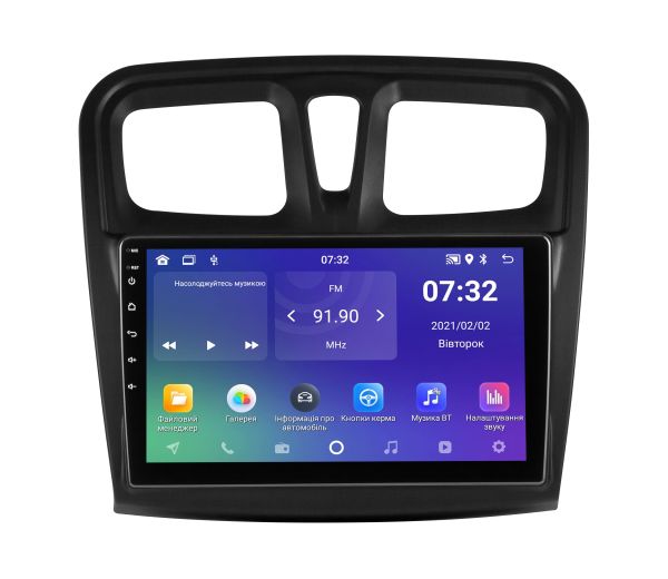 Штатна магнітола Soundbox SM-2052 з CarPlay та Android Auto  для Renault Sundero / Logan 2012-2019