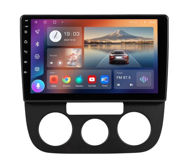 Штатна Android магнітола з CarPlay та 4G модем для Volkswagen  Jetta V 2005-2009 /Golf V 2003-2009  Soundbox S-6261  10"