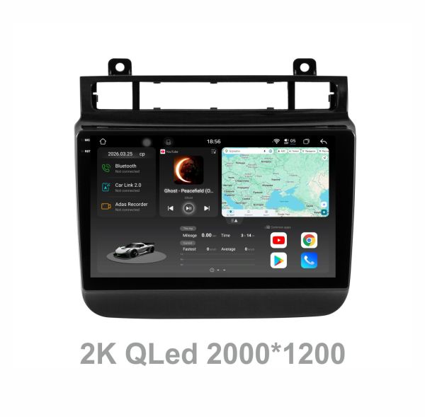Штатна магнітола Soundbox S8 PRO 2K-6296  для Volkswagen Touareg 2011-2017  ADAS , CarPlay , 4G , DSP-DTS 5.1 , круговий огляд 360°