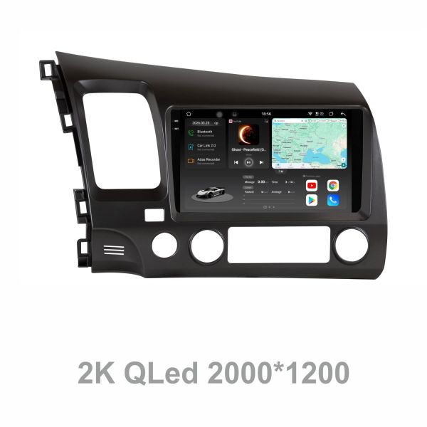 Штатна магнітола Soundbox S8 PRO 2K-2213  для   Honda Civic 2007-2012   ADAS , CarPlay , 4G , DSP-DTS 5.1 , круговий огляд 360°