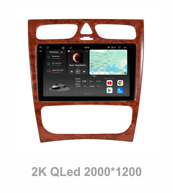 Штатна магнітола Soundbox  S8 PRO 2K-8667   для Mercedes C class W209/ CLK class C209 2000-2006   8+256GB /8core*2.7Ghz  4G DSP CarPlay  360 функція