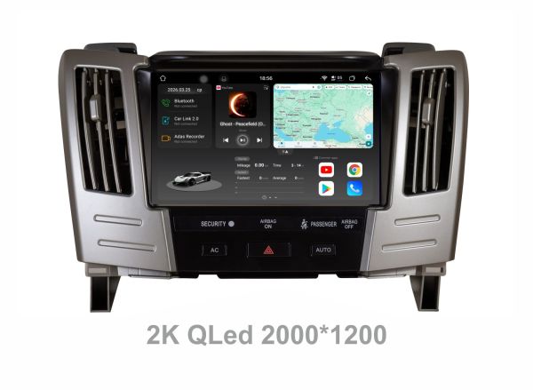 Штатна Android магнітола Soundbox S8 PRO 2K-3035   для Lexus RX330 2003-2009   з CarPlay /4G/ DSP-DTS 5.1 / 360 функція