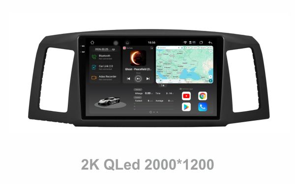 Штатна магнітола Soundbox  S8 PRO 2K-9337  для  Jeep Grand Cherokee 2004-2007  з  CarPlay /4G/ DSP-DTS 5.1 / круговий огляд 360°