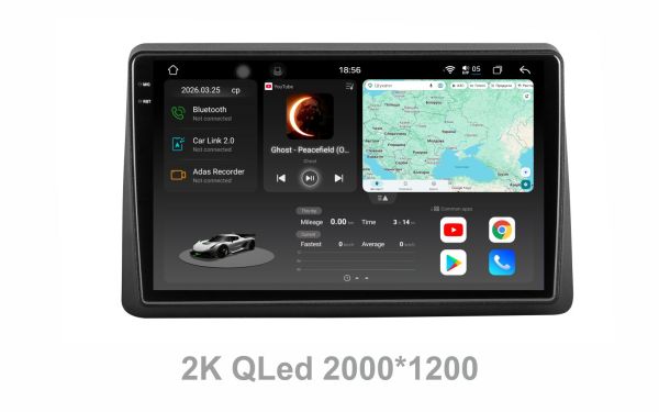 Штатна магнітола Soundbox  S8 PRO 2K-2051  для  Renault Master 2019-2022  з  CarPlay /4G/ DSP-DTS 5.1 / круговий огляд 360°