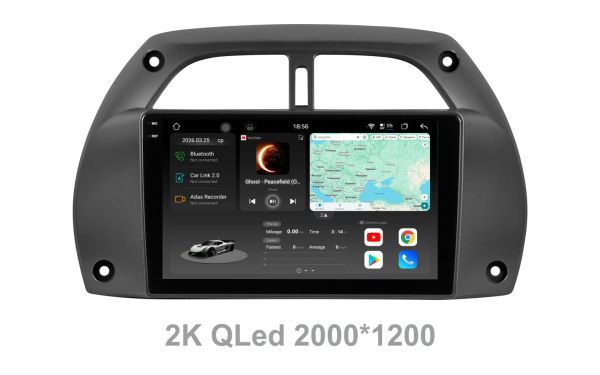 Штатна магнітола Soundbox S8 PRO 2K-9991   для   Toyota Rav 4 2001-2006  з   ADAS / CarPlay  / 4G / DSP-DTS 5.1 / круговий огляд 360°