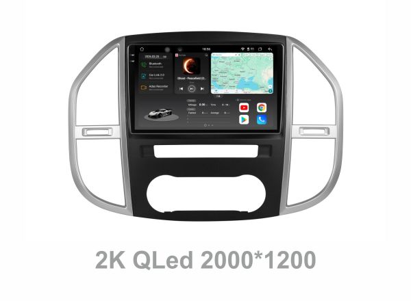 Штатна магнітола Soundbox S8 PRO 2K-8668   для   Mercedes-Benz Vito W447 2014-2020  з   ADAS / CarPlay  / 4G / DSP-DTS 5.1 / круговий огляд 360°