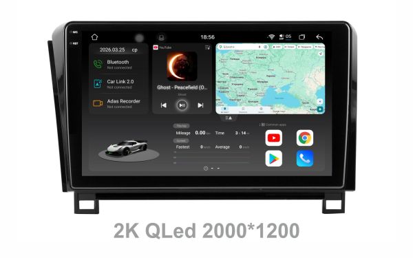 Штатна магнітола Soundbox  S8 PRO 2K-3027  для Toyota Tundra 2007-2013/Sequoia 2008-2015  з ADAS / CarPlay / 4G / DSP-DTS 5.1 / круговий огляд 360°