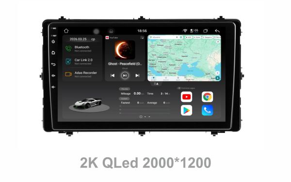 Штатна магнітола Soundbox  S8 PRO 2K-9020  для Toyota Rav4 2020+  з ADAS / CarPlay / 4G / DSP-DTS 5.1 / круговий огляд 360°