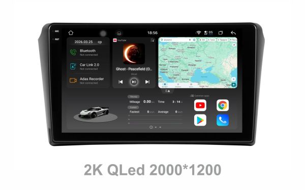 Штатна магнітола Soundbox  S8 PRO 2K-1322  для  Toyota Avensis 2002-2008 (Grey)  з  ADAS / CarPlay / 4G / DSP-DTS 5.1 / круговий огляд 360°