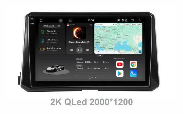 Штатна магнітола Soundbox  S8  PRO 2K-9211  для   Toyota Corolla 2019+  з ADAS / CarPlay / 4G / DSP-DTS 5.1 / круговий огляд 360°