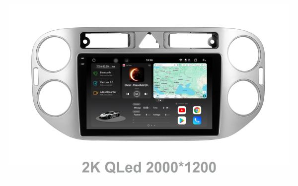 Штатна магнітола Soundbox  S8 PRO 2K-6291  для  Volkswagen Tiguan 2010-2015   ADAS / CarPlay / 4G / DSP-DTS 5.1 / круговий огляд 360°