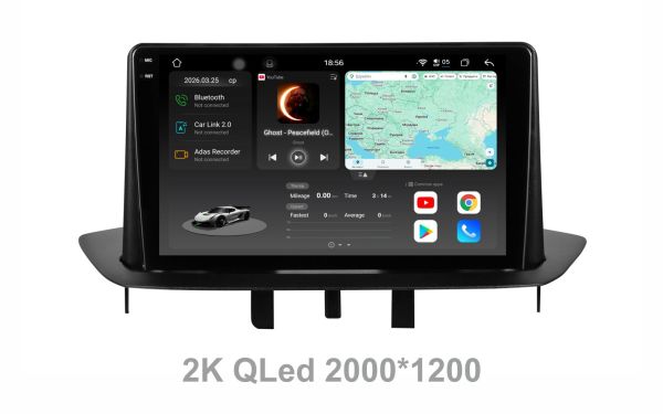 Штатна магнітола Soundbox  S8 PRO 2K-2057  для   Renault Megane III    ADAS / CarPlay / 4G / DSP-DTS 5.1 / круговий огляд 360°