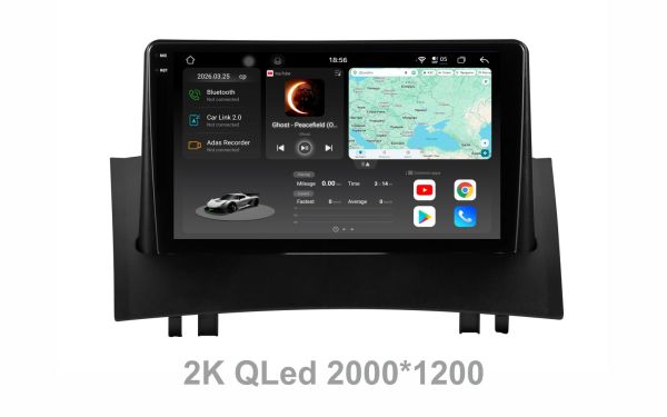 Штатна магнітола Soundbox  S8 PRO 2K-2055  для Renault Megane II     ADAS / CarPlay / 4G / DSP-DTS 5.1 / круговий огляд 360°