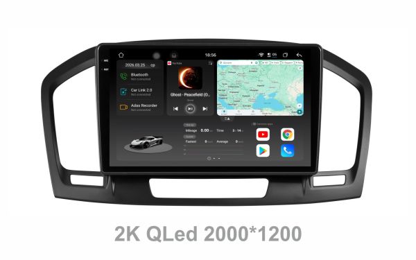 Штатна магнітола Soundbox  S8 PRO 2K-3188  для  Opel Insignia 2009-2013   ADAS , CarPlay , 4G , DSP-DTS 5.1 , круговий огляд 360°