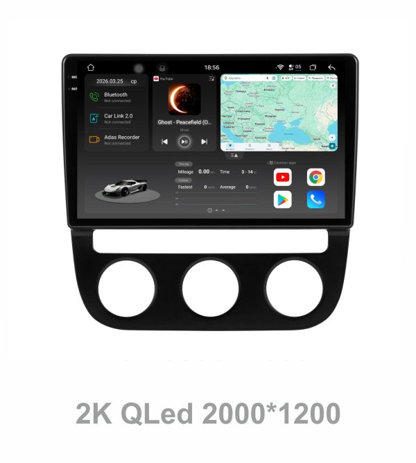 Штатна магнітола Soundbox S8 PRO 2K-6260  для   Volkswagen Jetta / Golf V 2005-2010 Climat    ADAS , CarPlay , 4G , DSP-DTS 5.1 , круговий огляд 360°