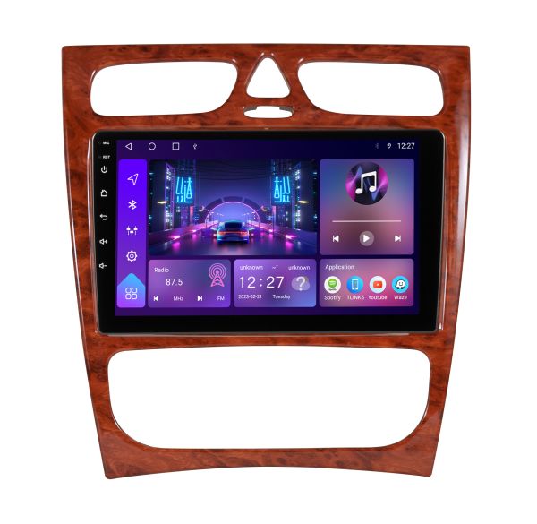 Штатна магнітола Soundbox S-8667 з CarPlay та 4G для Mercedes C class W209/ CLK class C209 2000-2006