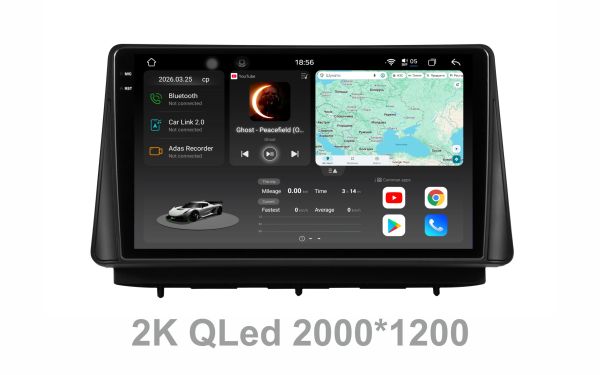 Штатна магнітола Soundbox S8 PRO 2K-4567    8+257GB   для Ford Focus  4  2019-2023 ADAS , CarPlay , 4G , DSP-DTS 5.1 , круговий огляд 360°