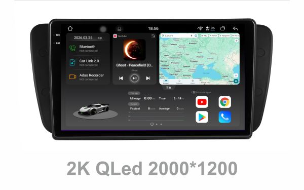 Штатна магнітола Soundbox S8 PRO 2K-4041 для  Subaru Outback III , Legasy 2003-2009  ADAS , CarPlay , 4G , DSP-DTS 5.1 , круговий огляд 360°