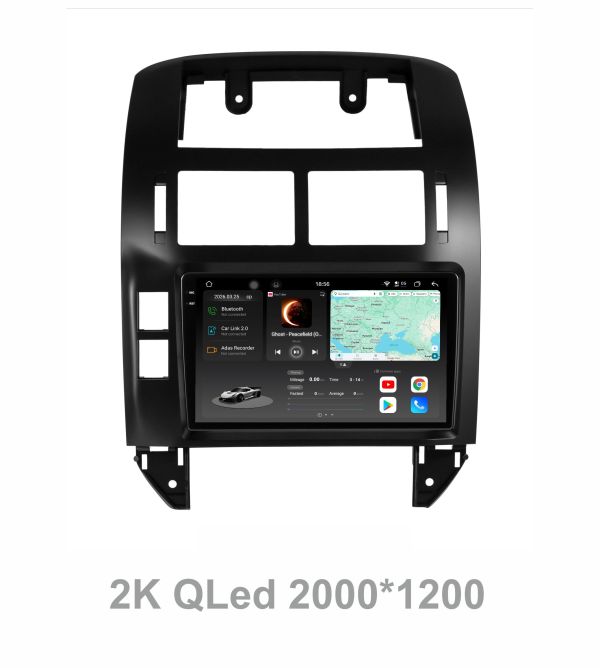 Штатна магнітола Soundbox S8 PRO 2K-6287  для  Volkswagen Polo 2004-2011  ADAS , CarPlay , 4G , DSP-DTS 5.1 , круговий огляд 360°