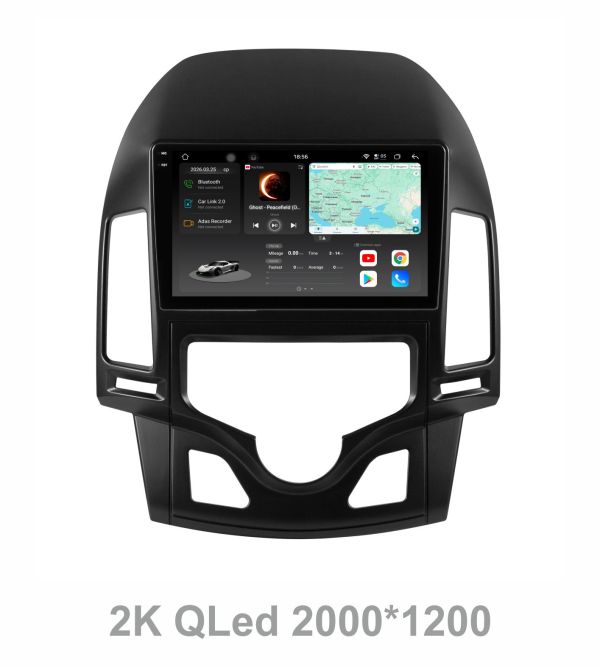 Штатна магнітола Soundbox  S8 PRO 2K-9097  для   Hyundai I30 2007-2012    ADAS , CarPlay , 4G , DSP-DTS 5.1 , круговий огляд 360°