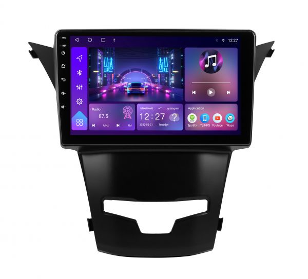 Штатна магнітола Soundbox S-4431 з CarPlay та 4G модемом для Ssangyong Korando 2013-2017