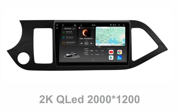 Штатна магнітола Soundbox S8 PRO 2K-1422  для  Kia Picanto 2011-2017  ADAS / CarPlay / 4G / DSP-DTS 5.1 / круговий огляд 360°