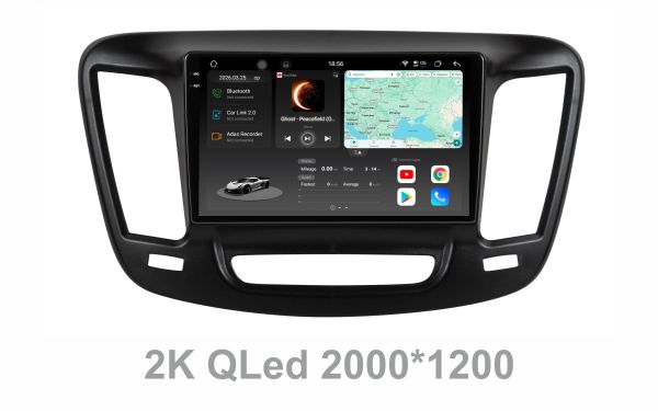 Штатна магнітола Soundbox S8 PRO 2K-1312   8+256GB для  Chrysler 200 2015-2017   ADAS , CarPlay , 4G , DSP-DTS 5.1 , круговий огляд 360°