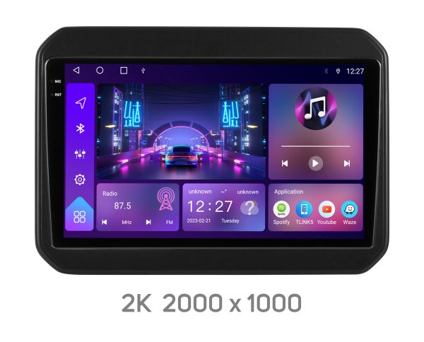 Штатна магнітола Soundbox S-8177 для Suzuki Ignis 2016+   з CarPlay 4G модем  DSP processor
