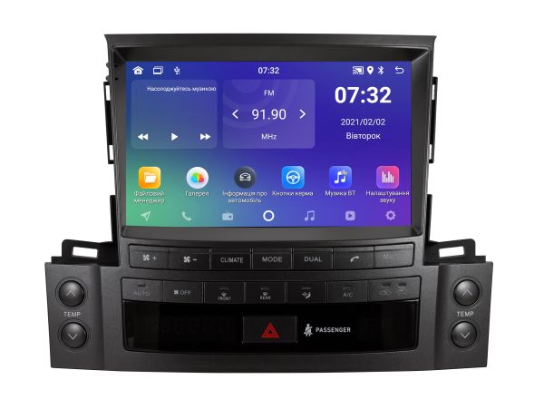 Штатна магнітола Soundbox SM-3032   9" з CarPlay та Android Auto для  автомобіля  Lexus  LX570 2007-2015