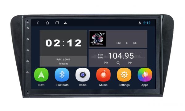 Штатний  головний пристрій Soundbox SB-8195 2G DSP для Skoda A7