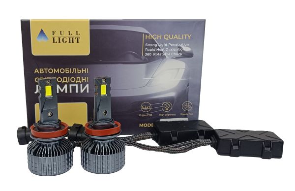 Комплект світлодіодних Led ламп Full Light A8 H11  Canbus 100Wat /6000K/ 18000 lumen
