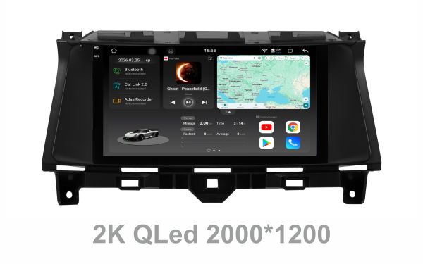 Штатна магнітола Soundbox S8 PRO 2K-2216  для  Honda Accord 2008-2012 USA / Crosstour 2010-2012   8+256GB , ADAS , CarPlay , 4G , DSP-DTS 5.1 , круговий огляд 360°