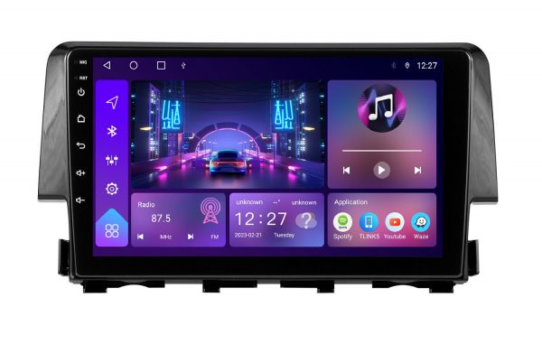 Штатна магнітола Soundbox S-2987 для Honda Civic 2016-2021 з CarPlay та 4G модем