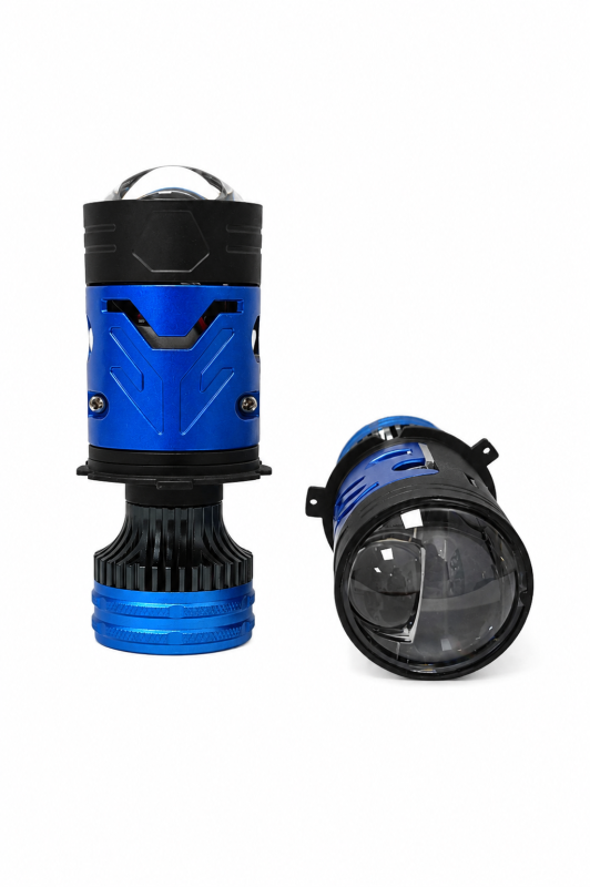 Комплект світлодіодних Bi Led міні лінз Full Light B14 H4   65W /6000K/ 12V/ 17 000 Lumen