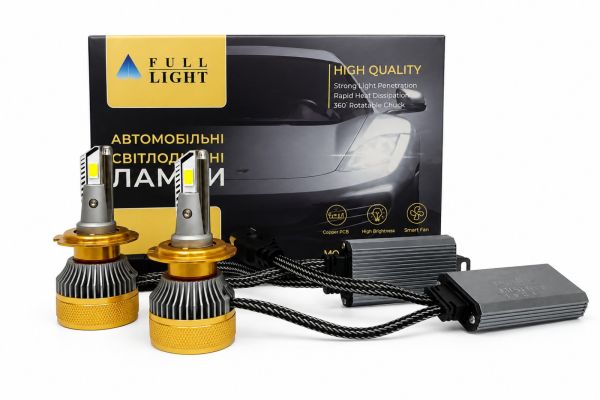 Комплект світлодіодних Led ламп Full Light A5 H7    Canbus /55Wat /6000K/ 10000 lumen/ 9-60V