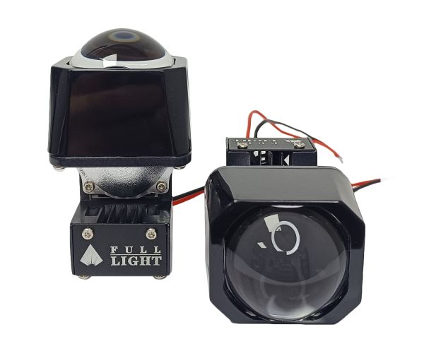 Комплект світлодіодних  матричних моно лінз  Full Light X1 Matrix  1.5" ближнє світло 35W  5500K