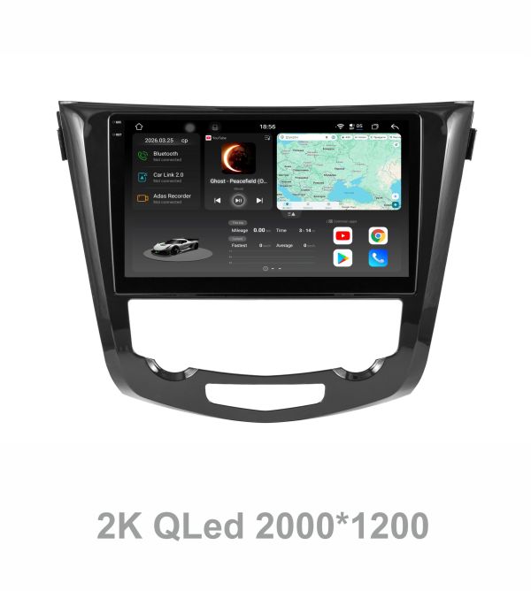 Штатна магнітола Soundbox S8 PRO 2K-8160   для   Nissan  X-trail 3 T32 2013-2022 клімат   8+256GB , ADAS , CarPlay , 4G , DSP-DTS 5.1 , круговий огляд 360°