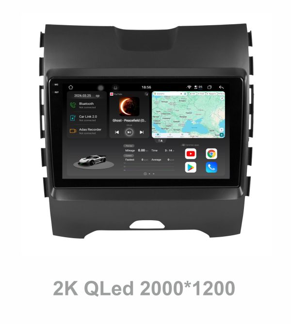 Штатна магнітола Soundbox S8 PRO 2K-9234  8+256GB  для  Ford Edge 2015  з CarPlay /4G/ DSP-DTS 5.1 / круговий огляд 360°