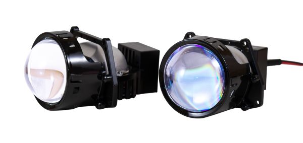 Автомобільні світлодіодні Bi led лінзи Full Light P6 Premium 60wat  5500K