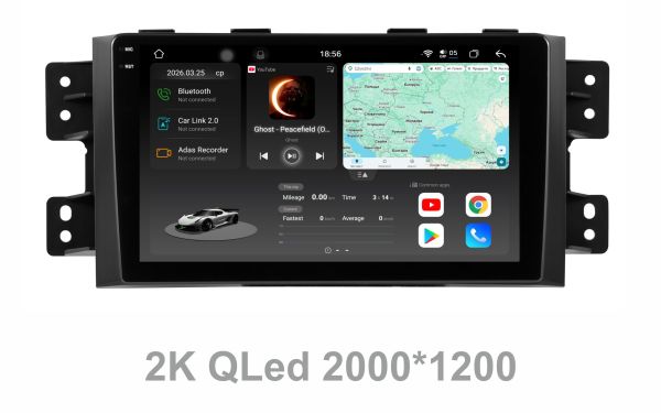 Штатна магнітола Soundbox S8 PRO 2K-9576  8+256GB   для   Kia Mohave  2009-2012  ADAS , CarPlay , 4G , DSP-DTS 5.1 , круговий огляд 360°