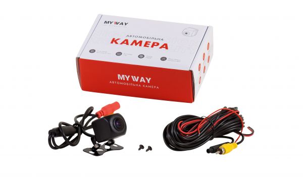 Універсальна  ширококутна   камера заднього виду MYWAY MW-700 HD
