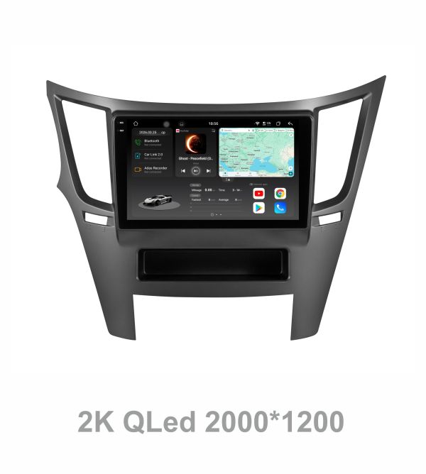 Штатна магнітола Soundbox S8 PRO 2K-4046   8+256GB для Subaru Legasy Outback 2010-2016  ADAS , CarPlay , 4G , DSP-DTS 5.1 , круговий огляд 360°