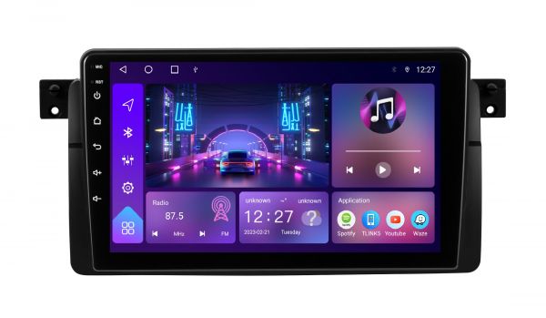 Штатна магнітола Soundbox S-8633 з CarPlay та 4G модем для BMW E46 3 Series 1999-2005