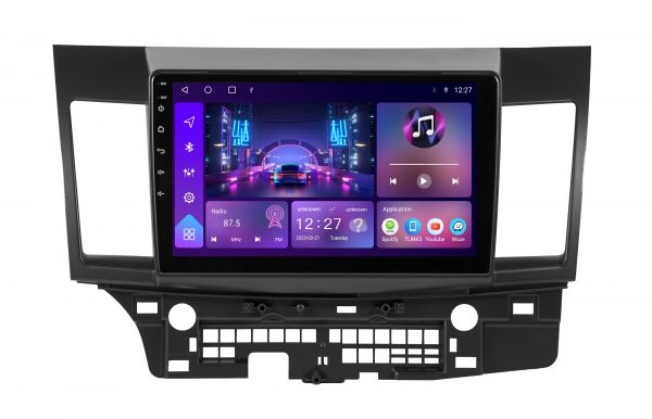 Штатний головний пристрій Soundbox S-9025 з 4G та CarPlay для Mitsubishi Lancer X 2008-2015