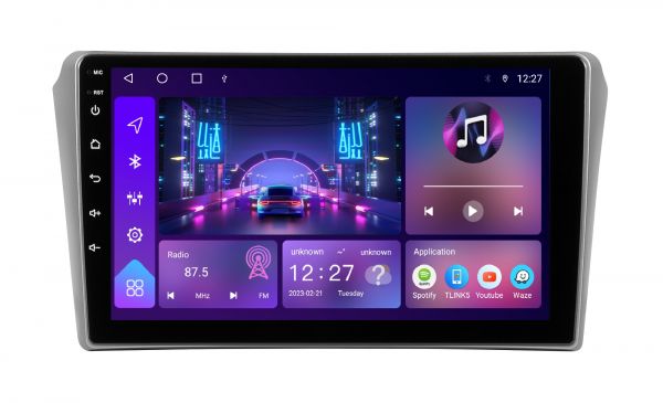Штатна магнітола Soundbox S-1322 з CarPlay та 4G  для Toyota Avensis 2002-2008 (Grey)